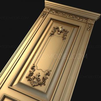 نموذج ثلاثي الأبعاد لآلة CNC أبواب منحوتة 